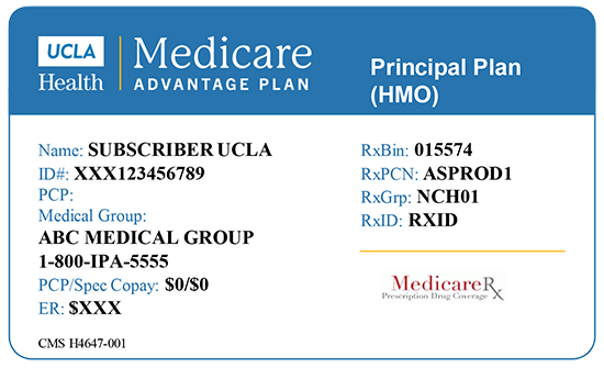 Blue Cross NC BlueMedicare Card